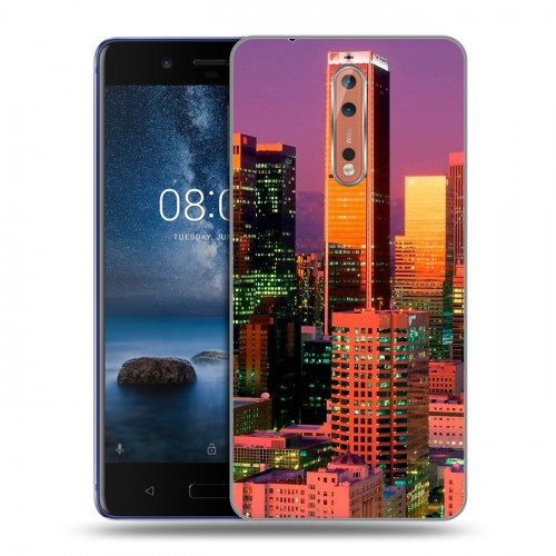 Дизайнерский пластиковый чехол для Nokia 8 Лос-Анджелес