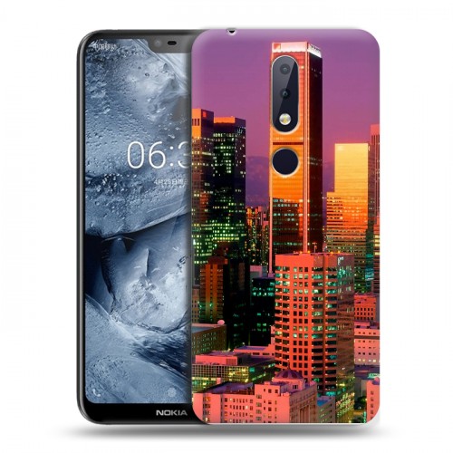 Дизайнерский силиконовый чехол для Nokia 6.1 Plus Лос-Анджелес