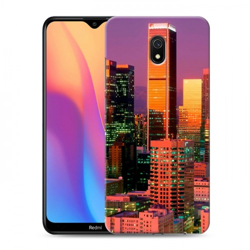 Дизайнерский силиконовый с усиленными углами чехол для Xiaomi RedMi 8A Лос-Анджелес