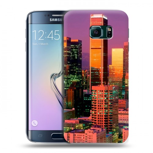 Дизайнерский пластиковый чехол для Samsung Galaxy S6 Edge Лос-Анджелес
