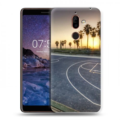 Дизайнерский пластиковый чехол для Nokia 7 Plus Лос-Анджелес