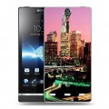 Дизайнерский пластиковый чехол для Sony Xperia S Лос-Анджелес