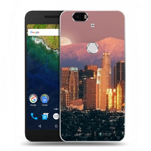Дизайнерский силиконовый чехол для Google Huawei Nexus 6P Лос-Анджелес