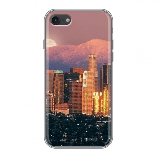 Дизайнерский силиконовый с усиленными углами чехол для Iphone 7 Лос-Анджелес