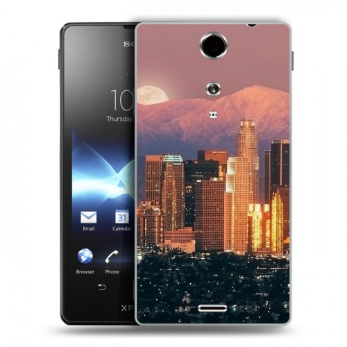 Дизайнерский пластиковый чехол для Sony Xperia TX Лос-Анджелес