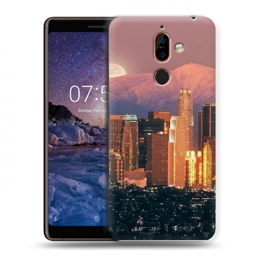 Дизайнерский пластиковый чехол для Nokia 7 Plus Лос-Анджелес