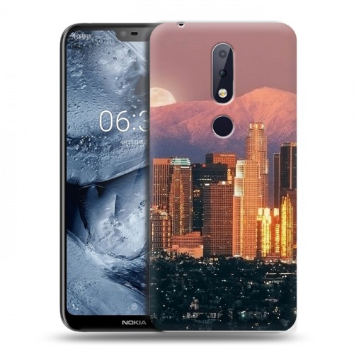 Дизайнерский пластиковый чехол для Nokia 6.1 Plus Лос-Анджелес