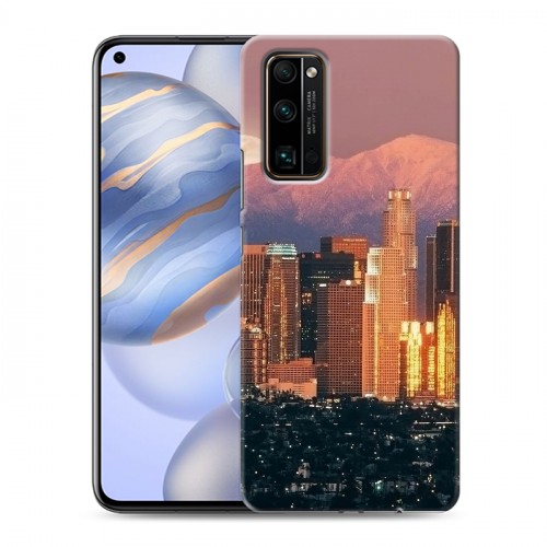 Дизайнерский силиконовый с усиленными углами чехол для Huawei Honor 30 Лос-Анджелес