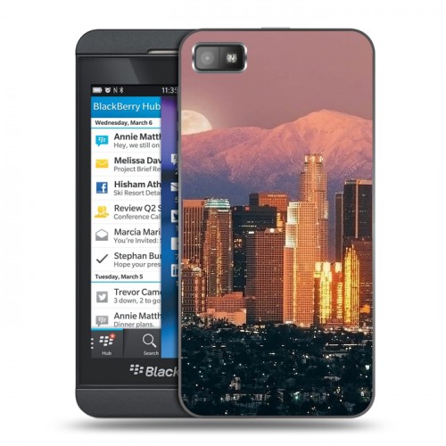 Дизайнерский пластиковый чехол для BlackBerry Z10 Лос-Анджелес