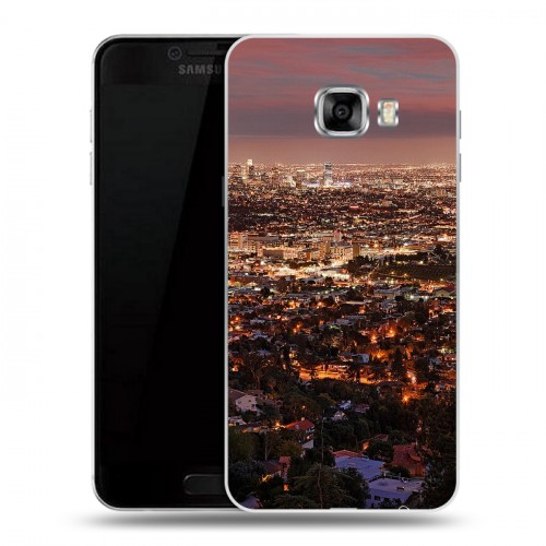 Дизайнерский пластиковый чехол для Samsung Galaxy C5 Лос-Анджелес