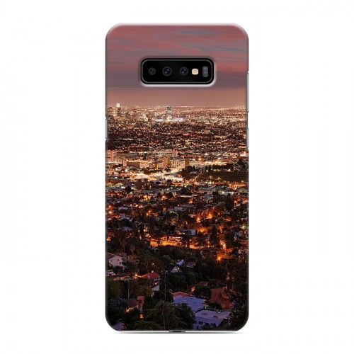 Дизайнерский пластиковый чехол для Samsung Galaxy S10 Plus Лос-Анджелес