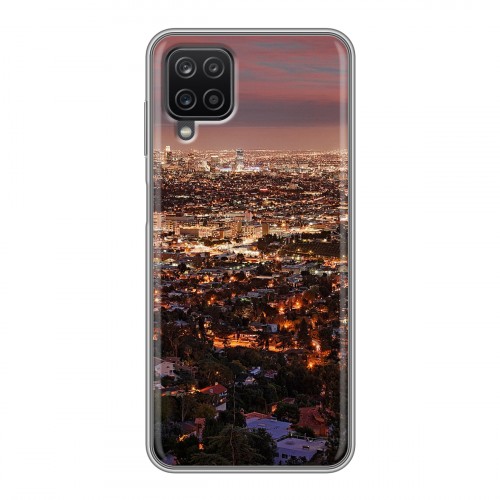 Дизайнерский силиконовый с усиленными углами чехол для Samsung Galaxy A12 Лос-Анджелес