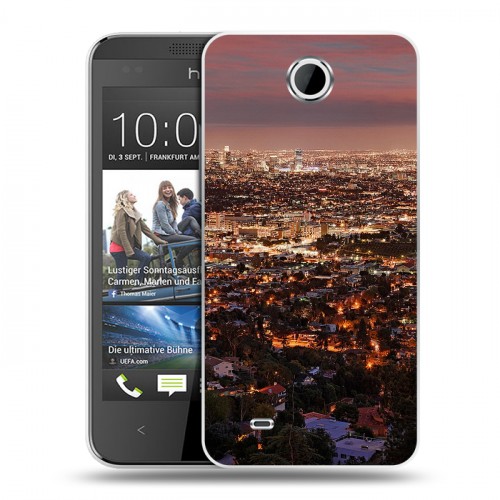 Дизайнерский пластиковый чехол для HTC Desire 300 Лос-Анджелес