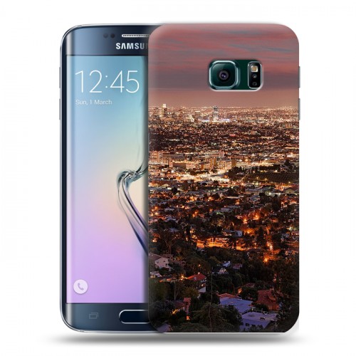 Дизайнерский пластиковый чехол для Samsung Galaxy S6 Edge Лос-Анджелес