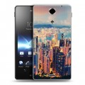 Дизайнерский пластиковый чехол для Sony Xperia TX Гонконг