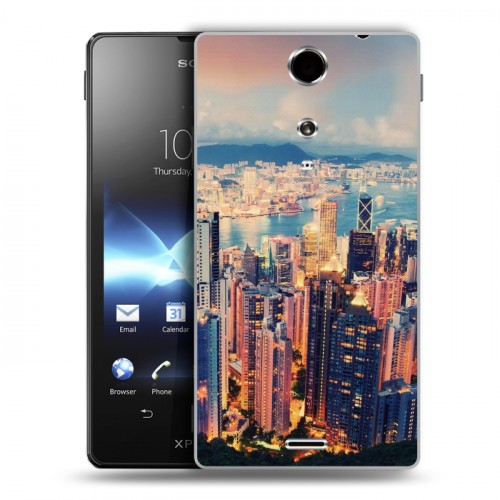 Дизайнерский пластиковый чехол для Sony Xperia TX Гонконг