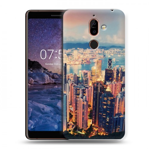 Дизайнерский пластиковый чехол для Nokia 7 Plus Гонконг