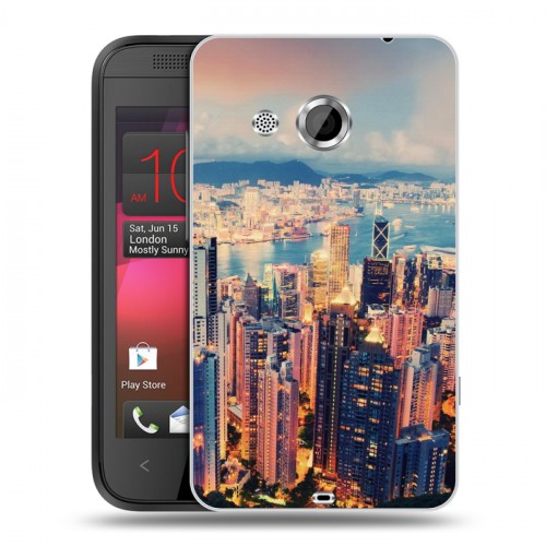 Дизайнерский пластиковый чехол для HTC Desire 200 Гонконг
