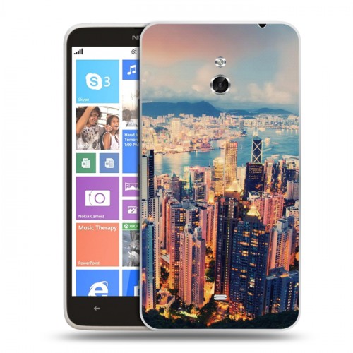 Дизайнерский пластиковый чехол для Nokia Lumia 1320 Гонконг