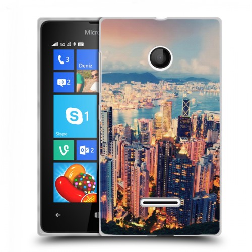 Дизайнерский пластиковый чехол для Microsoft Lumia 435 Гонконг