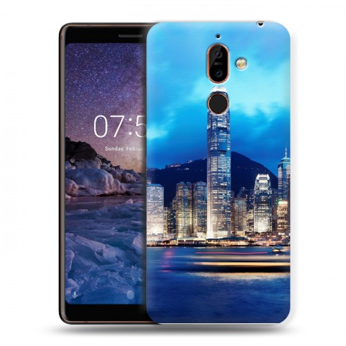 Дизайнерский пластиковый чехол для Nokia 7 Plus Гонконг