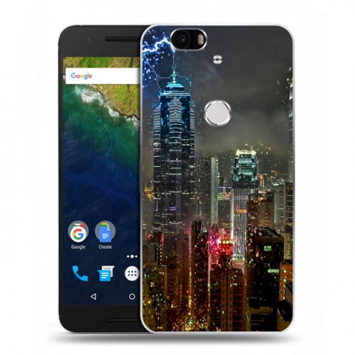 Дизайнерский силиконовый чехол для Google Huawei Nexus 6P Гонконг