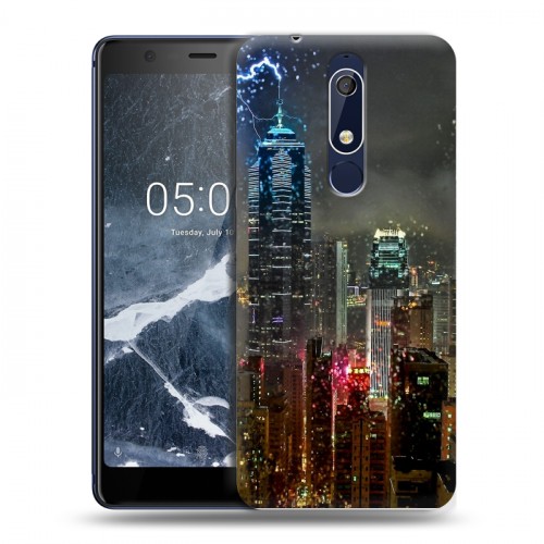 Дизайнерский пластиковый чехол для Nokia 5.1 Гонконг