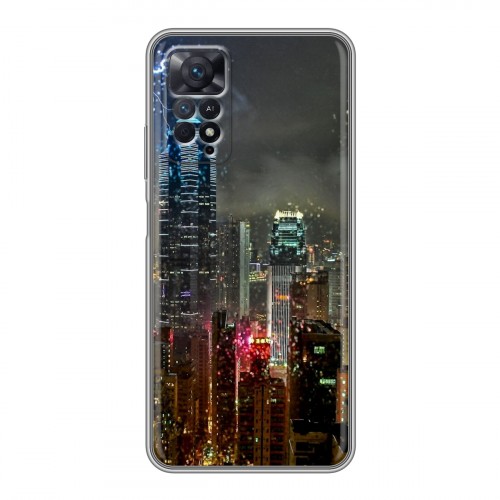 Дизайнерский силиконовый с усиленными углами чехол для Xiaomi Redmi Note 11 Pro Гонконг