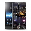 Дизайнерский пластиковый чехол для Sony Xperia S Гонконг