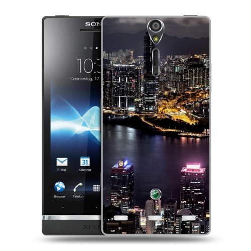 Дизайнерский пластиковый чехол для Sony Xperia S Гонконг