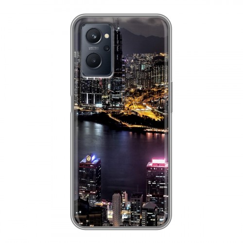 Дизайнерский силиконовый с усиленными углами чехол для Realme 9i Гонконг