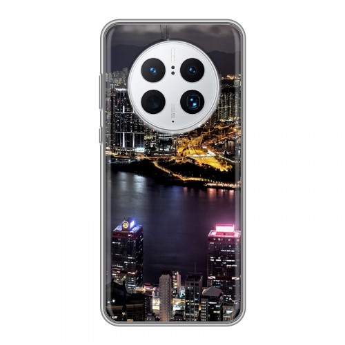 Дизайнерский силиконовый с усиленными углами чехол для Huawei Mate 50 Pro Гонконг