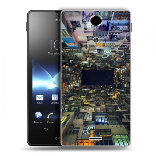 Дизайнерский пластиковый чехол для Sony Xperia TX Гонконг