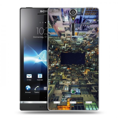 Дизайнерский пластиковый чехол для Sony Xperia S Гонконг