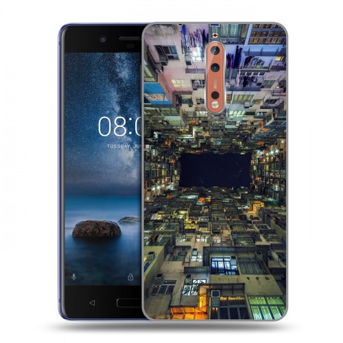 Дизайнерский пластиковый чехол для Nokia 8 Гонконг