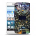 Дизайнерский пластиковый чехол для Huawei Ascend D2 Гонконг