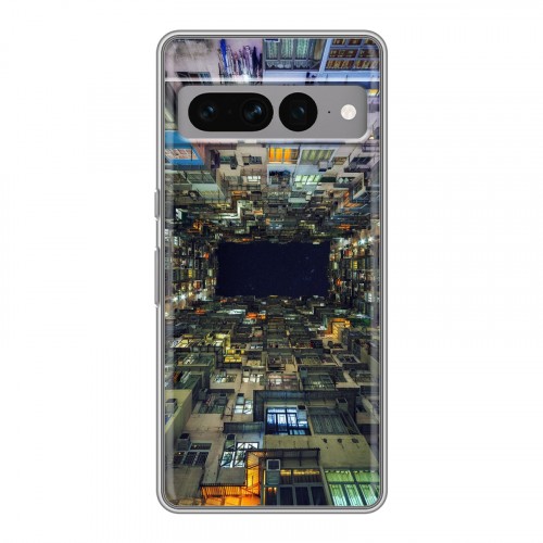 Дизайнерский силиконовый с усиленными углами чехол для Google Pixel 7 Pro Гонконг