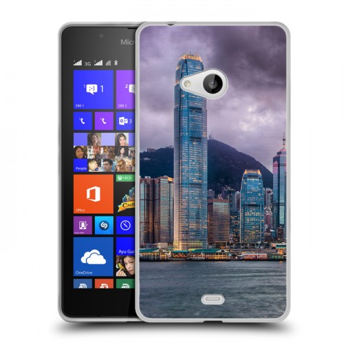 Дизайнерский пластиковый чехол для Microsoft Lumia 540 Гонконг