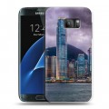 Дизайнерский силиконовый с усиленными углами чехол для Samsung Galaxy S7 Гонконг