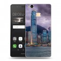 Дизайнерский пластиковый чехол для Huawei P9 Lite Гонконг