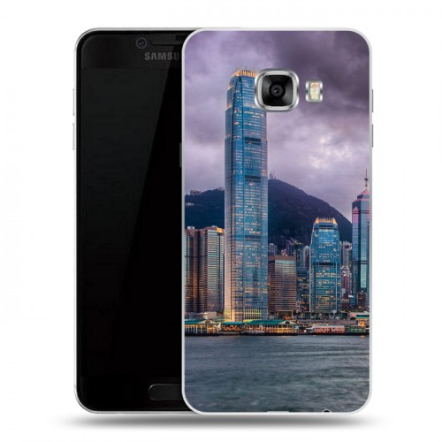 Дизайнерский пластиковый чехол для Samsung Galaxy C5 Гонконг