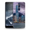 Дизайнерский пластиковый чехол для Nokia 5.1 Гонконг