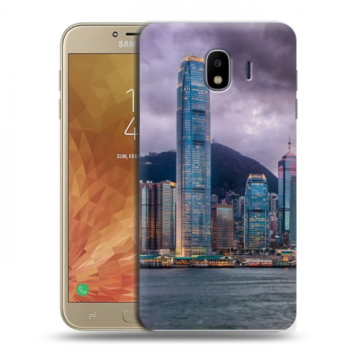 Дизайнерский пластиковый чехол для Samsung Galaxy J4 Гонконг