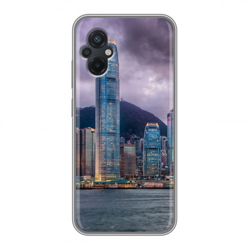 Дизайнерский силиконовый с усиленными углами чехол для Xiaomi Poco M5 Гонконг