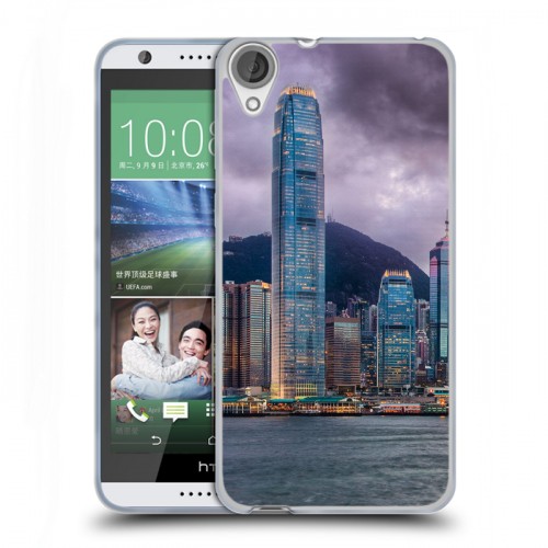 Дизайнерский силиконовый чехол для HTC Desire 820 Гонконг