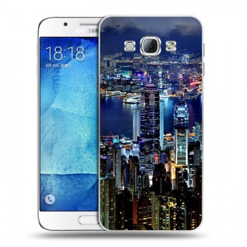 Дизайнерский пластиковый чехол для Samsung Galaxy A8 Гонконг