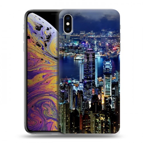 Дизайнерский силиконовый чехол для Iphone Xs Max Гонконг