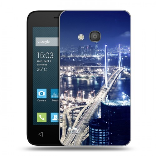 Дизайнерский силиконовый чехол для Alcatel One Touch Pixi 4 (4) Гонконг