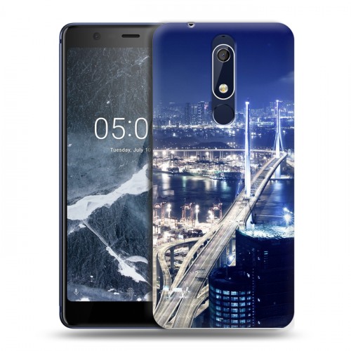 Дизайнерский пластиковый чехол для Nokia 5.1 Гонконг