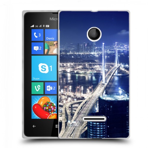 Дизайнерский пластиковый чехол для Microsoft Lumia 435 Гонконг